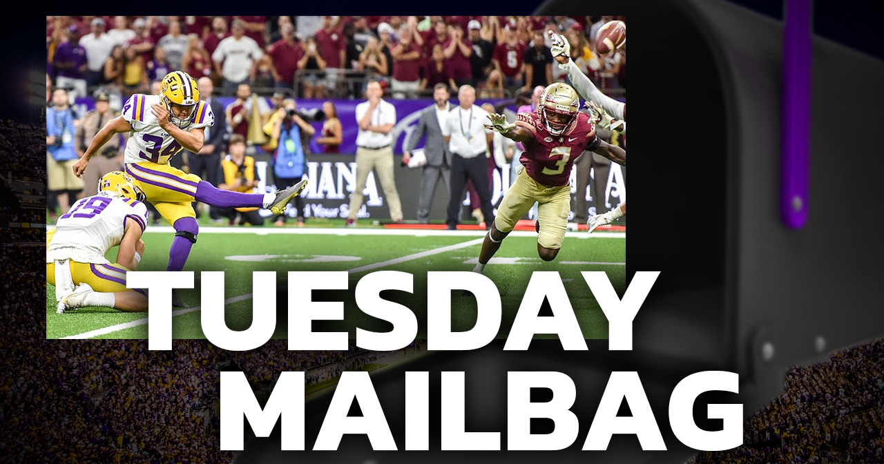 LSU Mailbag Podcast O Line Nussmeier New Punt Returner