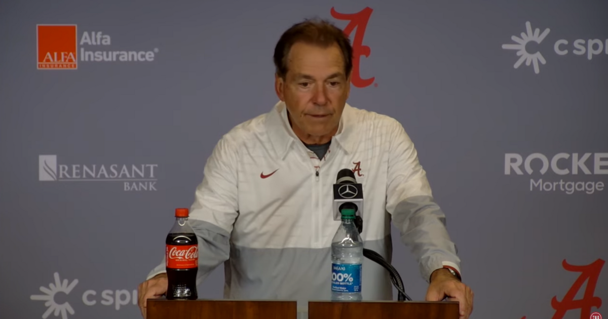 WATCH Nick Saban Speaks Following Alabama S Win Over A M