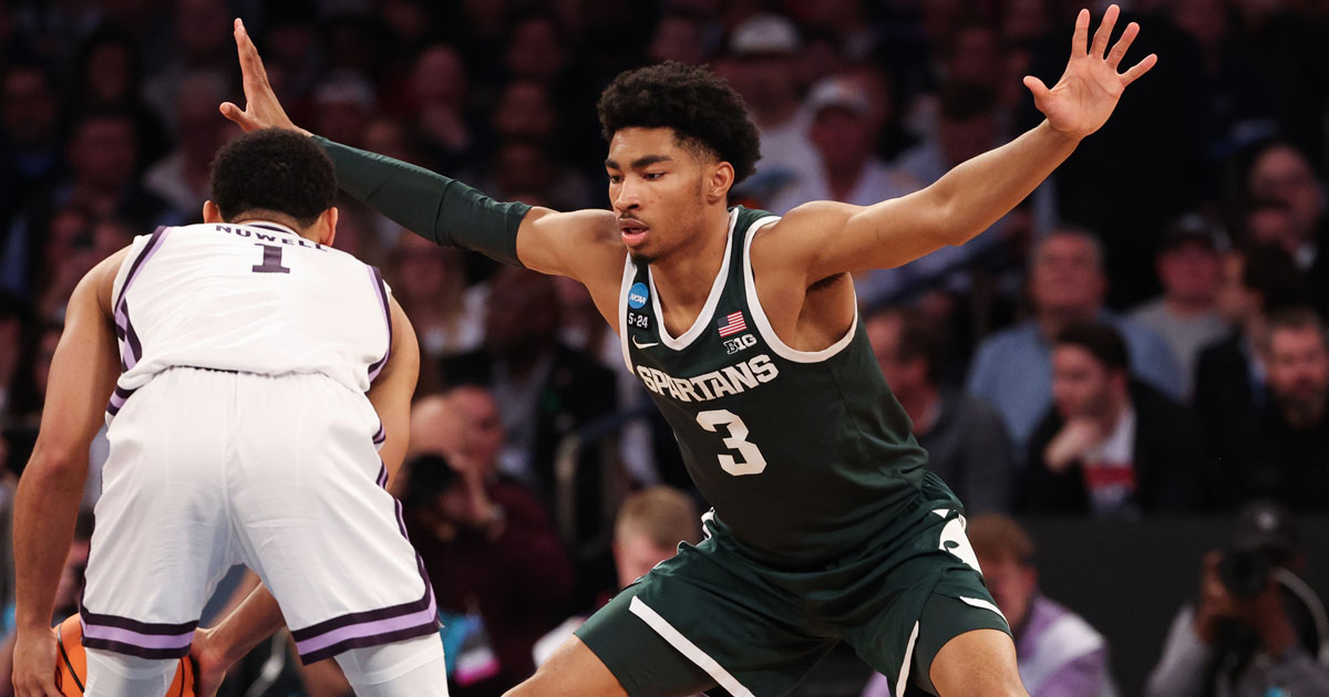 Michigan State Guard Jaden Akins Declares For 2023 NBA Draft Maintains