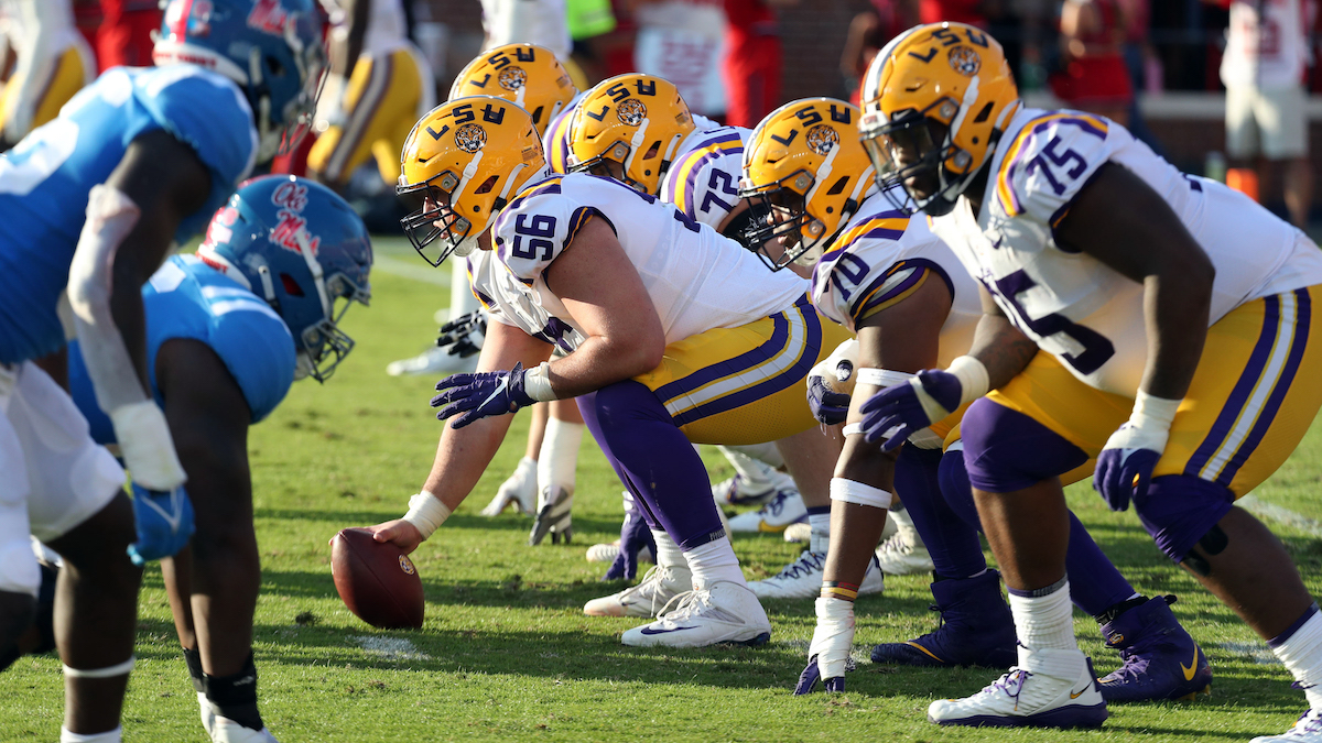 Brian Kelly Expresses Confidence In LSU Offensive Line Depth