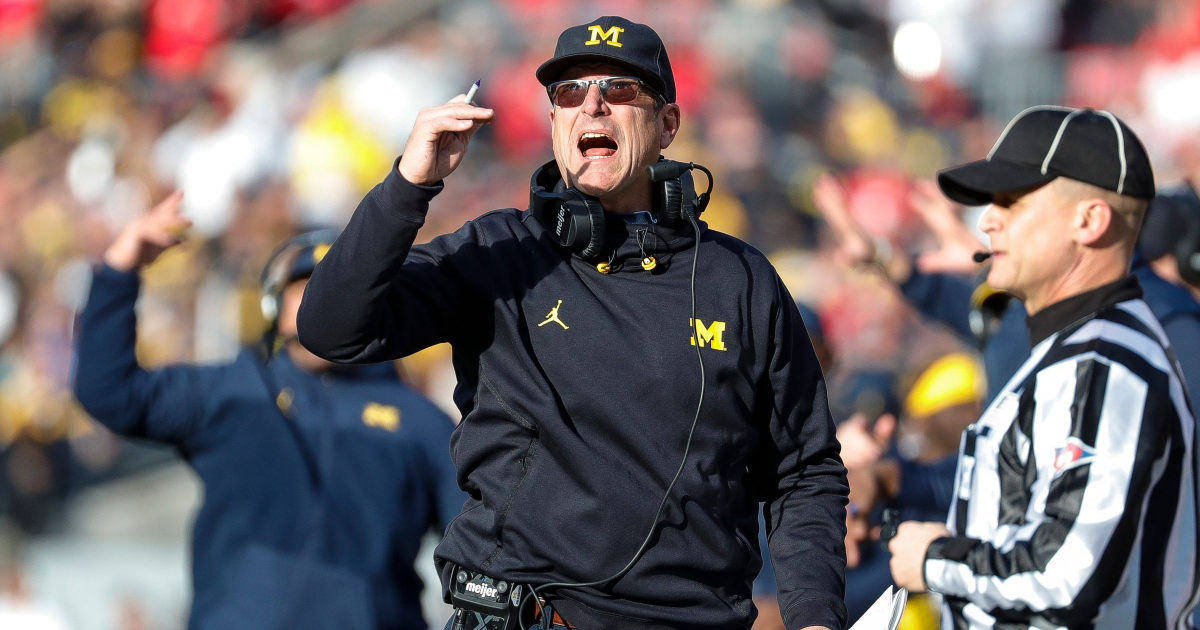 College Football Insider Reveals Likelihood Of Jim Harbaugh Leaving For