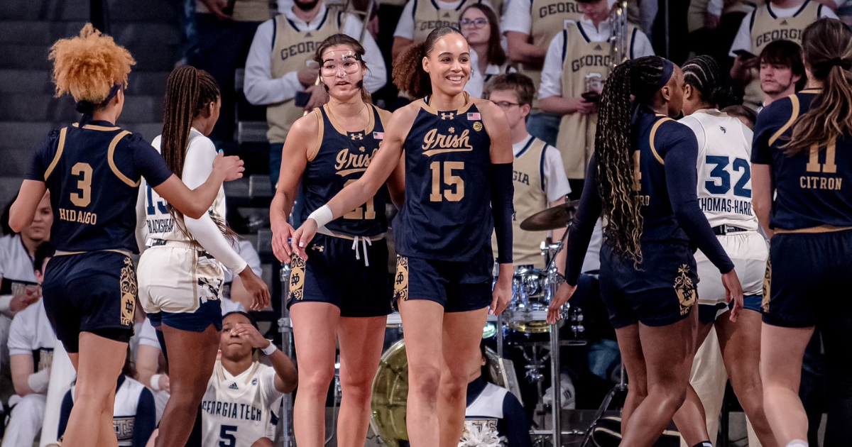 Instant Observations Hannah Hidalgo Notre Dame Blow Out Georgia Tech