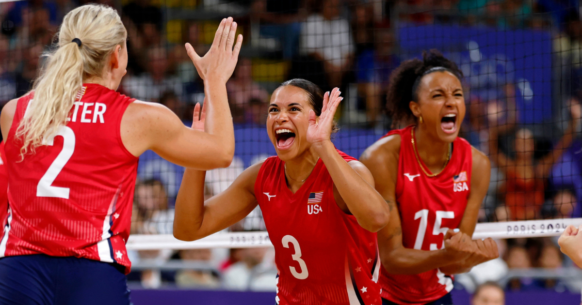 Avery Skinner And USA Volleyball Hold Off Serbia To Win First Olympic Match