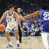 Kerr Kriisa against a Georgia State defender - Dr. Michael Huang, Kentucky Sports Radio