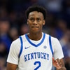 Feb 8, 2025; Lexington, Kentucky, USA; Kentucky Wildcats guard Jaxson Robinson (2) claps during the first half against the South Carolina Gamecocks at Rupp Arena at Central Bank Center. Mandatory Credit: Jordan Prather-Imagn Images