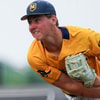 Matt Ponatoski delivers a dart on the diamond for Moeller, via Frank Bowen IV:The Enquirer : USA TODAY NETWORK via Imagn Images