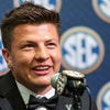 Vanderbilt QB Diego Pavia at SEC Media Days, via Jordan Godfree-Imagn Images