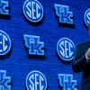 Mark Stoops at the 2023 SEC Media Days, Denny Simmons : The Tennessean : USA TODAY NETWORK