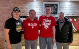 Mason Goldman with Matt Rhule during in-home visit