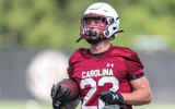 South Carolina receiver Zavier Short during a fall practice