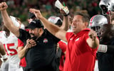 Ohio State head coach Ryan Day and GM Mark Pantoni