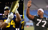 Former Michigan DL Kris Jenkins and his father, Kris Jenkins Sr.