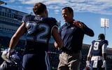 UConn Football head coach Jim Mora versus Air Force 2025