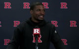 Rutgers Football safeties Vic Hall
