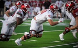 Indiana's Blake Smythe (91) during the Indiana football spring game at Memorial Stadium on Thursday, April 23, 2026.