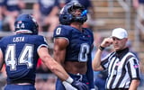 UConn linebacker K'Von Sherman vs. Lafayette