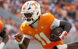Sep 5, 2026; Knoxville, Tennessee, USA; Tennessee Volunteers quarterback Faizon Brandon (11) runs the ball against the Furman Paladins during the first half at Neyland Stadium. Mandatory Credit: Randy Sartin-Imagn Images