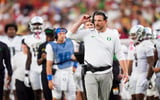 Oregon head coach Dan Lanning walks the sideline as the Oregon Ducks face the USC Trojans on Sept. 26, 2026, at Los Angeles