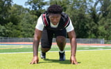 Louisville defensive end Mitchell Turner poses for a portrait at Ridgeland High School in Ridgeland, Miss., on Saturday, Aug. 1,