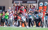 Indiana's Lee Beebe Jr. (29) runs during the Indiana versus North Texas football game at Memorial Stadium on Saturday, Sept. 5,