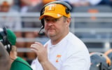 Oct 3, 2026; Knoxville, Tennessee, USA;  Tennessee Volunteers head coach Josh Heupel during the second half against the Auburn Tigers at Neyland Stadium.  Mandatory Credit: Randy Sartin-Imagn Images