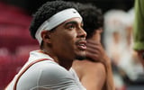 Iowa State University guard Tamin Lipsey (3) talks to the media during the university's men's basketball media day at Hilton