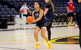 Natalya Hodge lines up a shot