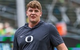 Oregon Ducks offensive lineman Trent Ferguson (56)