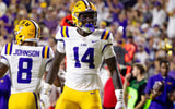 LSU TE Trey'Dez Green (Photo: Stephen Lew-Imagn Images)