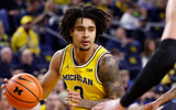 Michigan Wolverines basketball guard Elliot Cadeau recorded 18 points in a win over Villanova. (Photo by Rick Osentoski-Imagn Images)