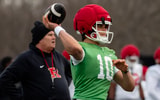 Rutgers Football QB AJ Surace in spring practice 2026