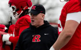 Rutgers Football offensive line coach Jim Turner in spring practice 2026