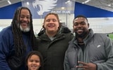 Matthias Burrell poses with Dallas Warmack on Kentucky visit (Photo provided by Matthias Burrell)