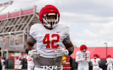 Edge rusher DJ Allen at Rutgers Football Practice