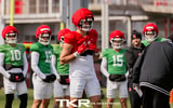 Tight End Logan Blake at Rutgers Football Practice