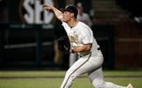 Vanderbilt pitcher Alex Kranzler (77) pitches against Louisville during the fifth inning at Hawkins Field in Nashville, Tenn.,
