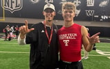 2028 TE Koleman Hendrix with Texas Tech TE's coach Josh Cochran