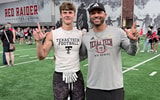 Stephenville WR Caden Monk with Texas Tech WR's coach Juice Johnson