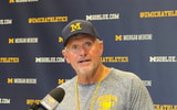 Michigan Wolverines football head coach Kyle Whittingham during 2026 fall camp. (Photo by Clayton Sayfie / TheWolverine.com)