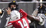 St. Frances Academys Justin Merriman (10) against Vero Beach, Sept. 4, 2026, at the Citrus Bowl. St. Frances Academy is the