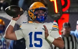 Battle Ground's Bo Bryan (15) throws the ball during a TSSAA high school football playoff game between Grace Christian and