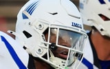 IMG Academy's AJ Marks (1) scampers for a touchdown off a kickoff return during the second quarter of a high school football