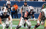 Byrum Brown and Auburn's offensive line vs. Baylor (Photo by USA Today)