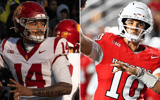 USC QB Jayden Maiava and Rutgers QB AJ Surace