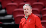 Texas Tech's head volleyball coach Tony Graystone stands on the sidelines against Kansas State in a Big 12 volleyball match,