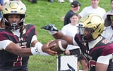 Iona Prep and Paramus Catholic battle during football action at Iona Prep in New Rochelle Sept. 12, 2026. Iona won the game