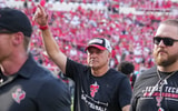 Texas Tech head coach Joey McGuire gestures to the fans before a non-conference Division I football game, Saturday, Sept. 5,