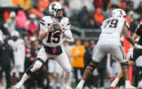 Texas Tech's Will Hammond looks to throw the ball during an NCAA football game at Reser Stadium on Saturday, Sept. 12, 2026, in