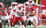 Indiana's Josh Hoover (10) runs during the Indiana versus Western Kentucky football game at Memorial Stadium on Saturday, Sept.