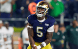 Notre Dame - Notre Dame defensive lineman Boubacar Traore celebrates afte - hookly
